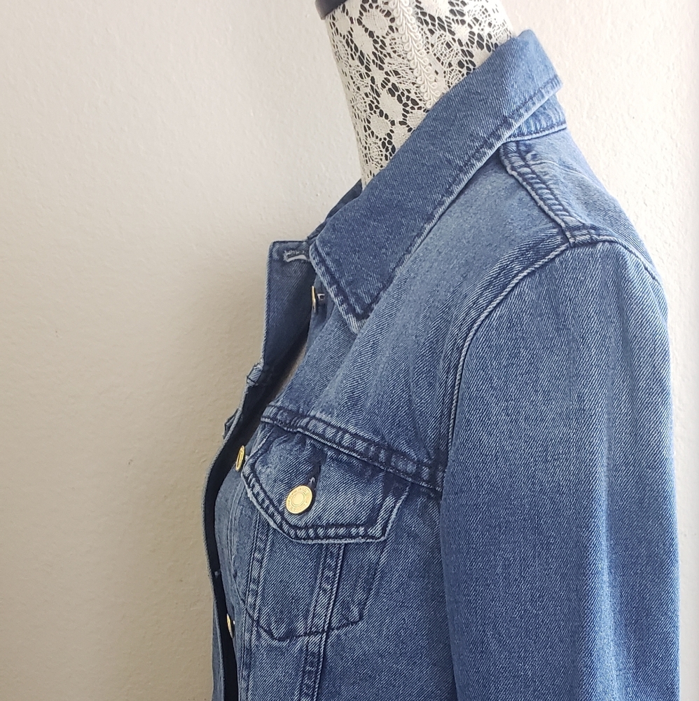 Michael Kors Classic Cotton Denim Jacket - Picture 7 of 16
